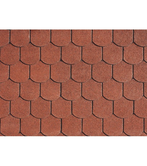 IKO Superglass Biber Tile Red 10