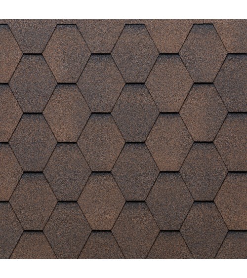 Tegola Eco Roof Hexagonal Mixed Brown