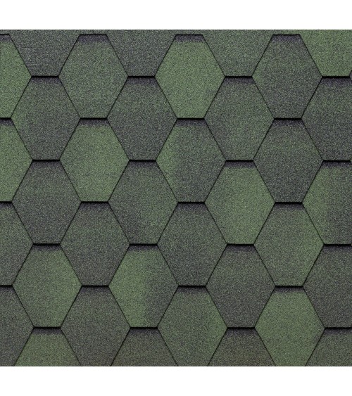 Tegola Eco Roof Hexagonal Mixed Green